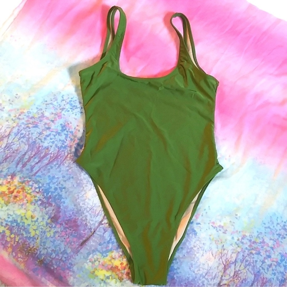Dixperfect Green One Piece Swimsuit